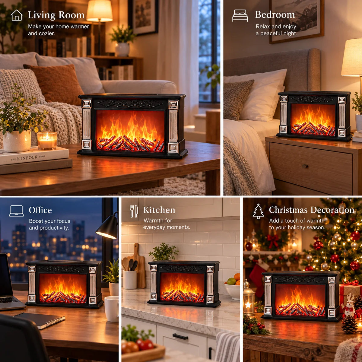 10.15 oz Sonic Technology Atomizing 3D Flame Lamp Aroma Diffuser, Remote Control, Silent Operation, Auto Shutdown, Air Humidifier, Timer, Dual Spray Modes. Suitable for Home, Office, Christmas Decorations, and Gifts.