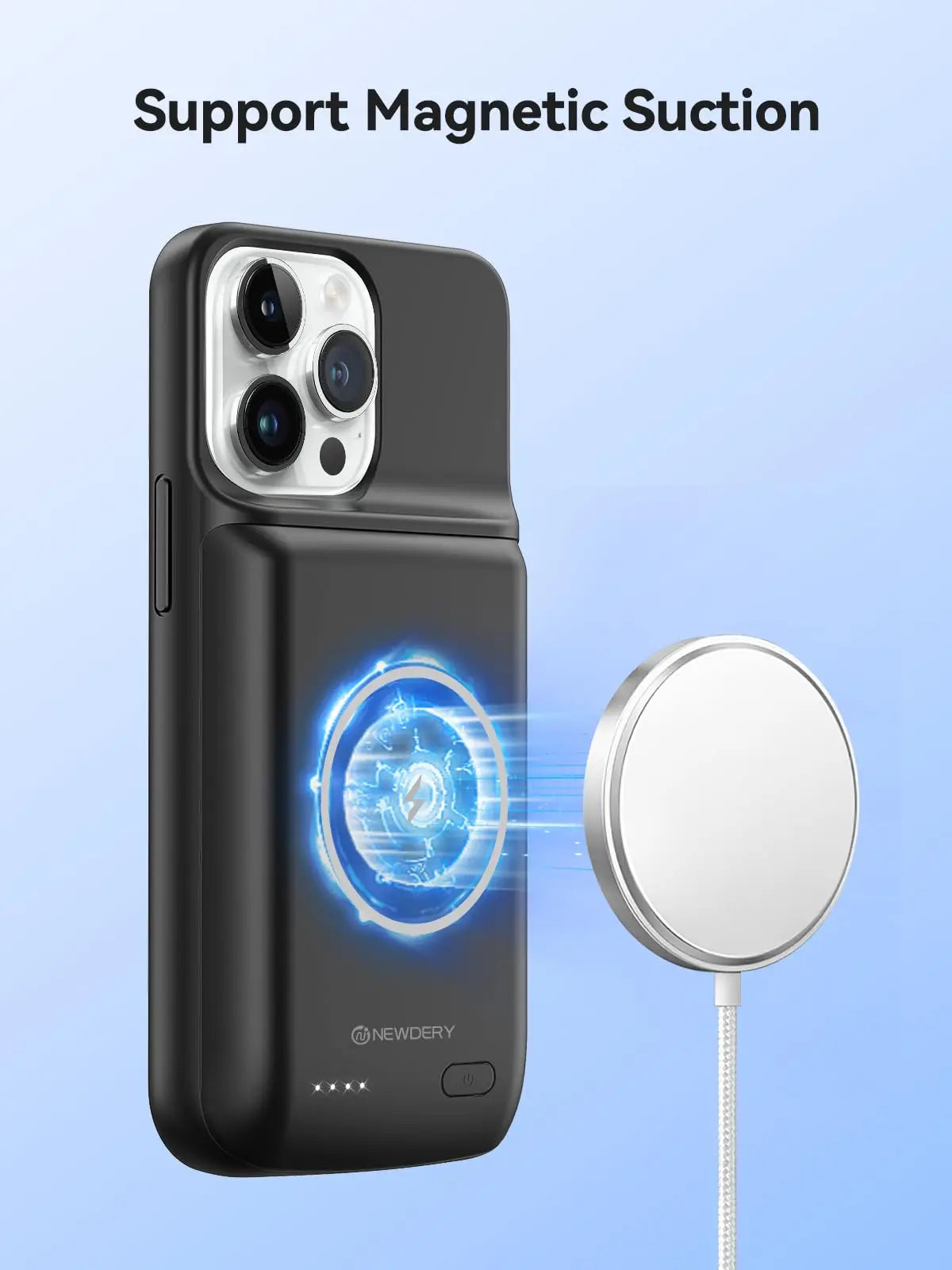 NEWDERY Magnetic Battery Case For iPhone 15 Pro Max Plus