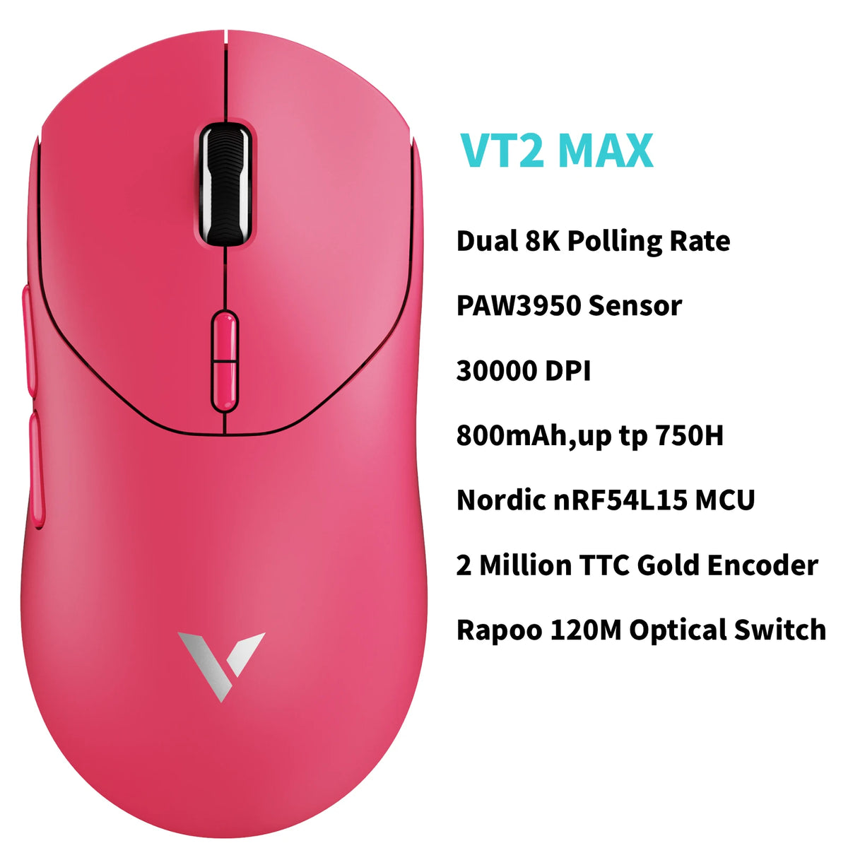 Rapoo Wireless Esports Gaming Mouse With True 8K Polling Rate