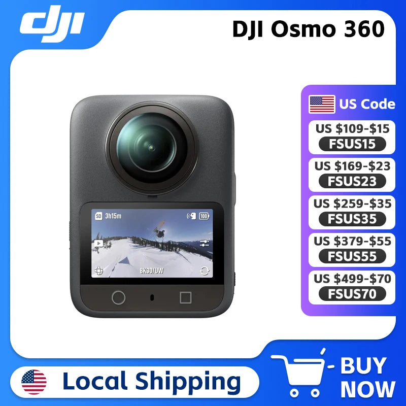 DJI Osmo 360 8K 360 Degree Video Camera With Audio