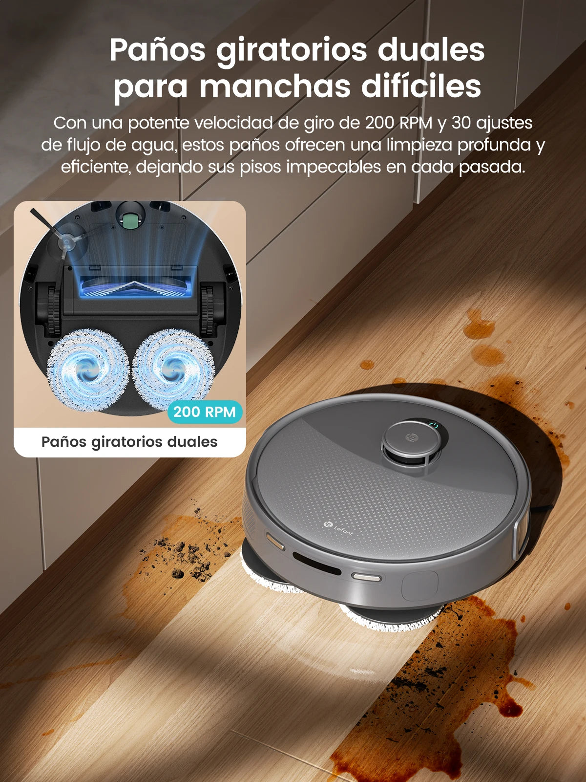 Lefant M3 Max Robot Vacuum and Mop With 20000Pa Suction