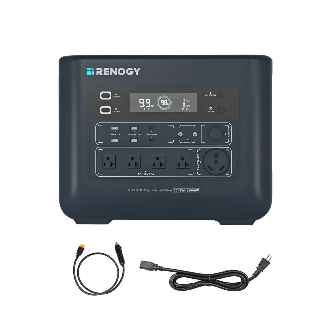 Renogy Portable Power Station With LiFePO4 Solar Backup
