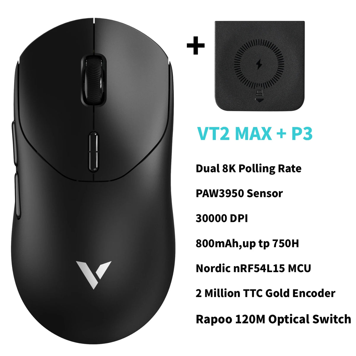 Rapoo Wireless Esports Gaming Mouse With True 8K Polling Rate