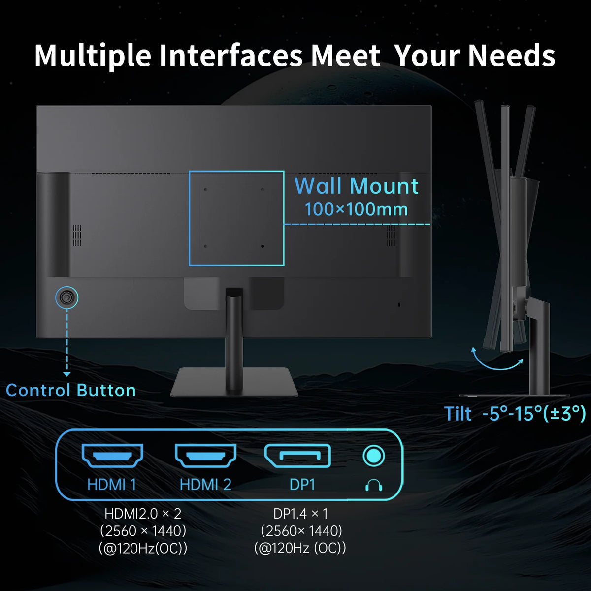 KTC 32 Inch 2K Computer Monitor, IPS 1440p Monitor with Ultra-Thin Bezels, HDR10, Freesync/G-sync, HDMI/DP Ports