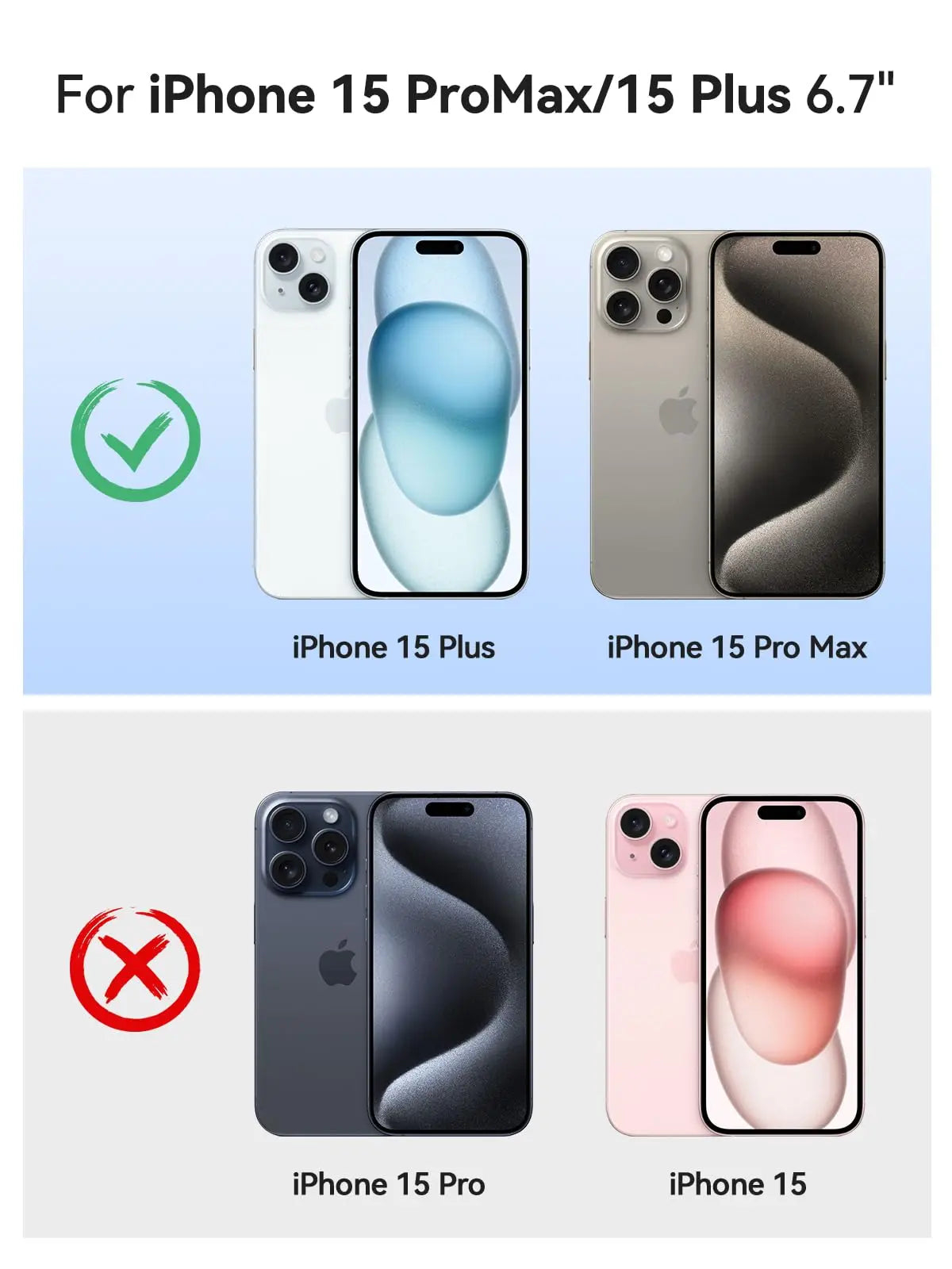 NEWDERY Magnetic Battery Case For iPhone 15 Pro Max Plus