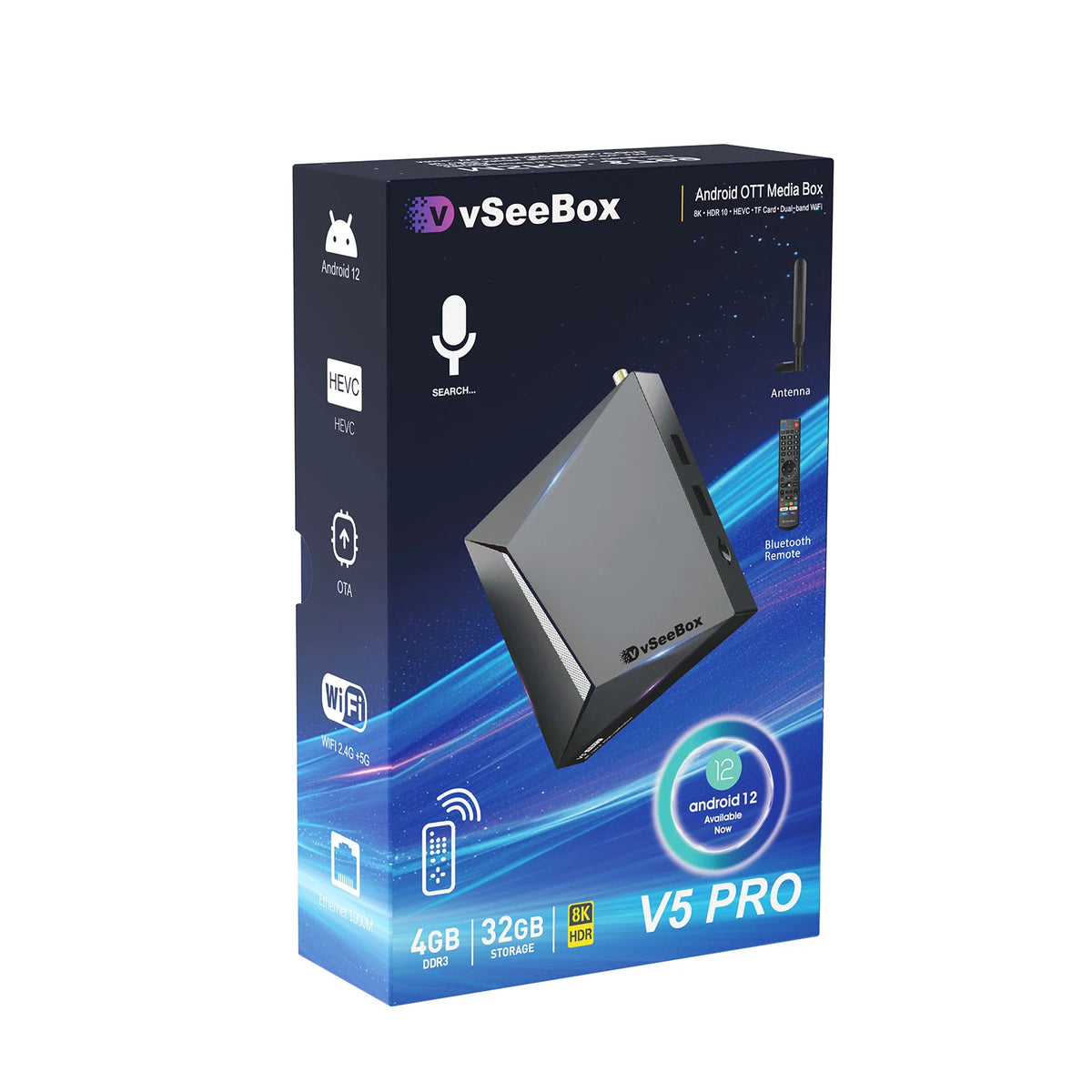 VseeCzydore V5 Pro 8K Android Voice Control Streaming Box