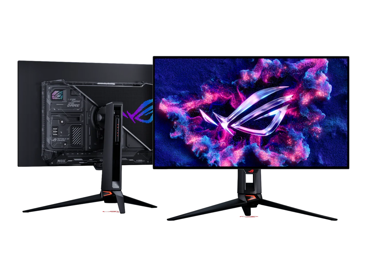 ASUS ROG 32" 4K 240Hz Tandem RGB OLED Gaming Monitor, Dual Mode 480Hz, TrueBlack Glossy, 0.03ms, G-Sync, DP2.1, PG32UCWM