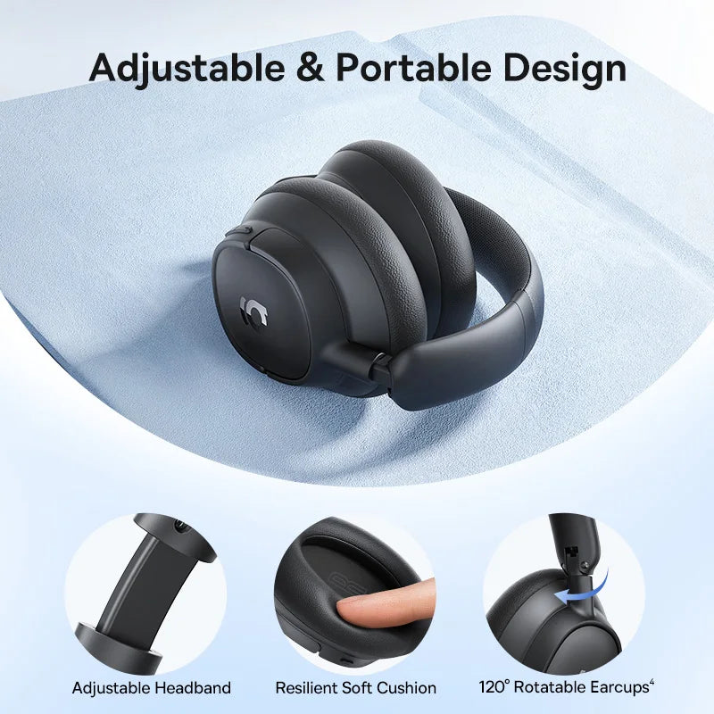 Baseus Adaptive Noise Cancelling Wireless Headphones With Hi Res Audio