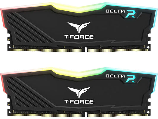 Team T-Force Delta RGB 16GB (2 x 8GB) 288-Pin PC RAM DDR4 3200 (PC4 25600) Desktop Memory Model TF3D416G3200HC16FDC01