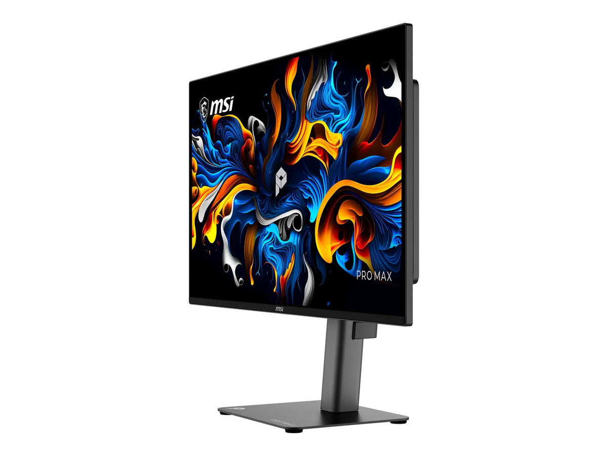 MSI PRO MAX 271QPX14G 27" QHD 1440P 144Hz OLED Monitor, FreeSync & G-Sync Compatible, 0.03ms, PIP/PBP, USB-C, Height Adj. Stand